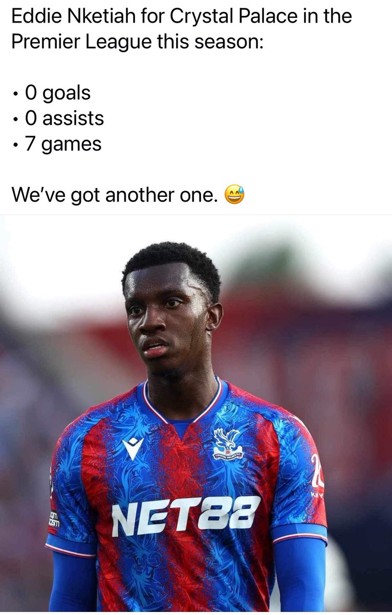 SUPERM4RK's tweet photo. Prolific! £25mil well spent (won't be reaching the other £5mil add ons)!

#CPFC
#BentekeMK2 https://t.co/feUsfAQxh3