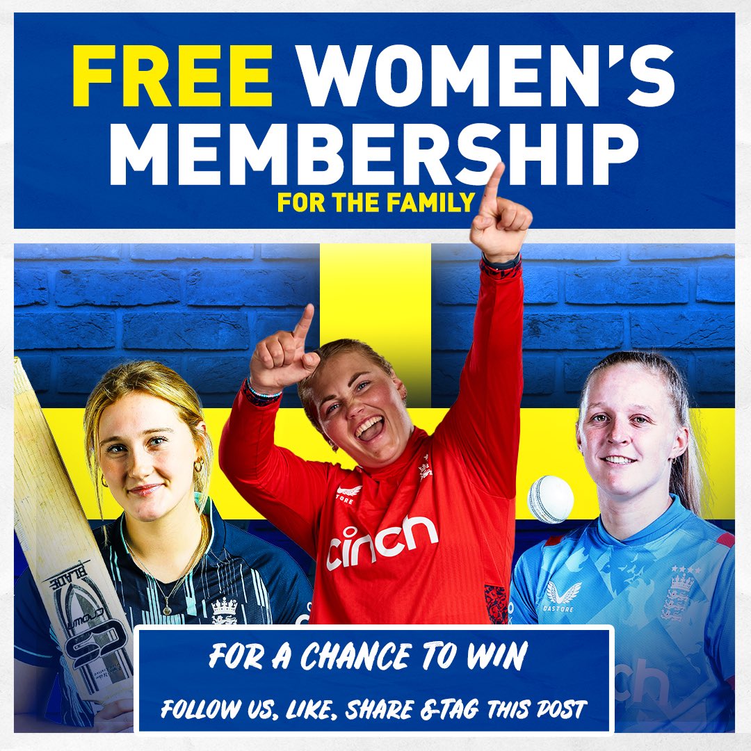 Durham Cricket Women (@durhamwomen_) on Twitter photo To celebrate our <a href="/DurhamWomen_/">Durham Cricket Women</a> X launch, we're giving away a <a href="/DurhamCricket/">Durham Cricket</a> Women's membership for 2025. โฌ๏ธ
RT, follow & tag a friend for a chance to win; winner announced next Monday. โ
#ForTheNorth To celebrate our <a href="/DurhamWomen_/">Durham Cricket Women</a> X launch, we're giving away a <a href="/DurhamCricket/">Durham Cricket</a> Women's membership for 2025. โฌ๏ธ
RT, follow & tag a friend for a chance to win; winner announced next Monday. โ
#ForTheNorth