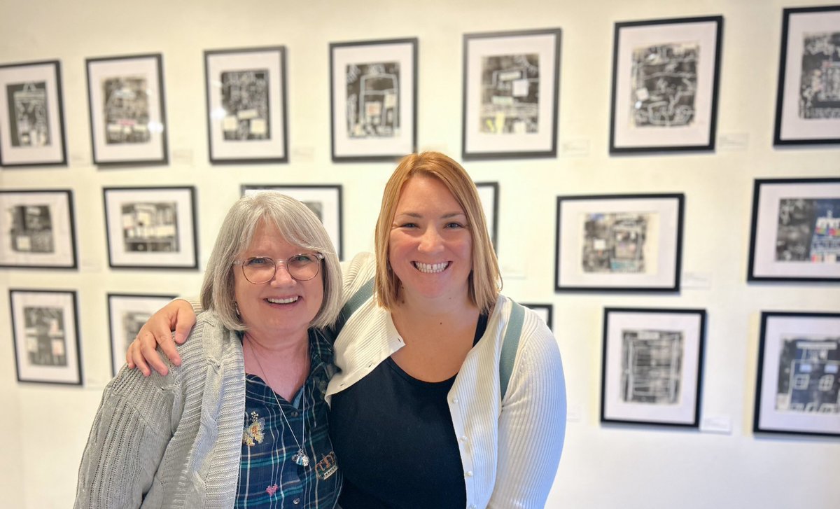 On Friday I reunited with my previous second grade class to see their artwork featured in the Reimagining Building Possibilities art show! I am thankful for artist Lorie Lee Andrews and all of the time she spent teaching and creating with our class! <a href="/NBEbulldogs/">New Britton Elem.</a> <a href="/HarrisonCtrArts/">Harrison Center</a>