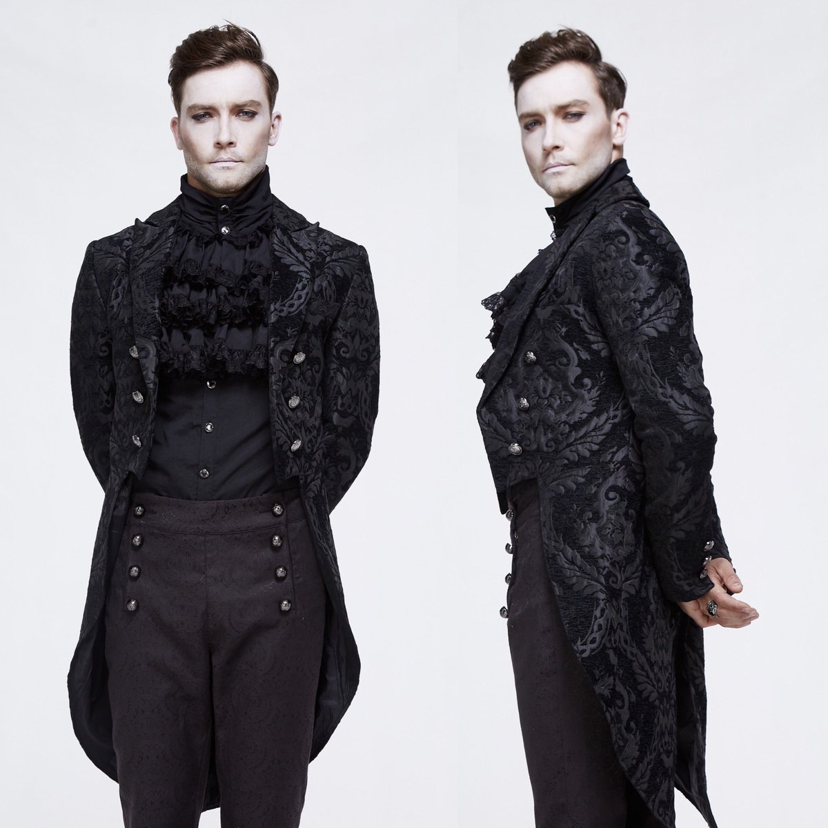 GothMall's tweet photo. The Vladimir Jacket
π¦ππ¦
A beautifully structured swallowtail vampire coat with ornate design details, to ensure a stunning entrance!
κ§
β https://t.co/b5wfzy8XXD
π¦
#goth #vampiremen #gothicguy #vampireman #gothmens #vampiresball #vampire #gothboys #alternative #gothboy https://t.co/Bd6qi2umHW