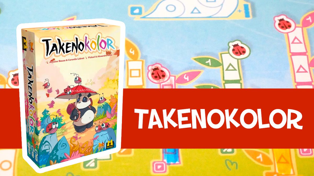 Takenokolor est un jeu de Roll &amp; Write et de coloriage. Les joueurs remplissent leur jardin en respectant des contraintes, pour tenter de gagner le plus de points.
Découvrez-le en 3 minutes !

Youtube : youtube.com/watch?v=ypc_jb…
Blog : des-en-mousse.com/takenokolor-pr…

#j2s #jeudesociete