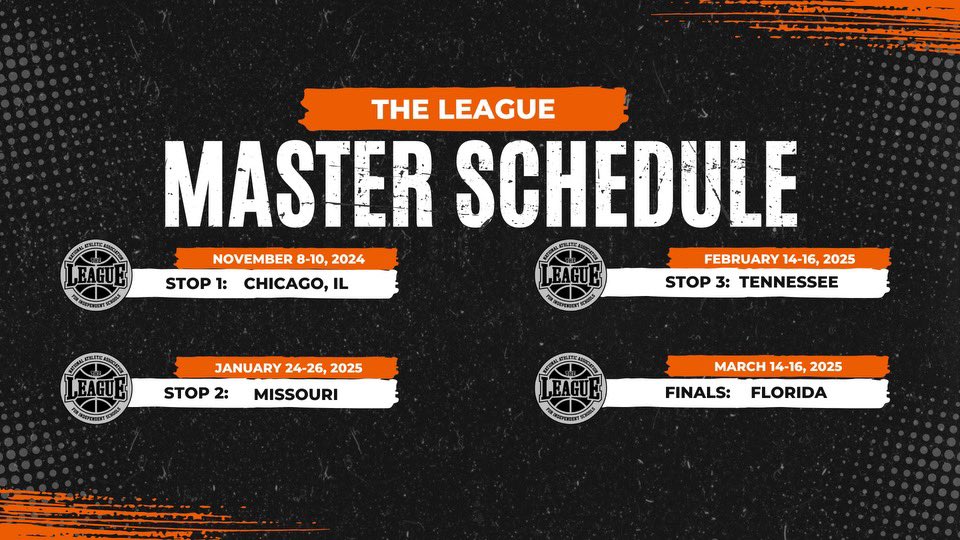 8 Schools. 4 Stops. 1 Champion.
The League. “Where the Best Compete”.