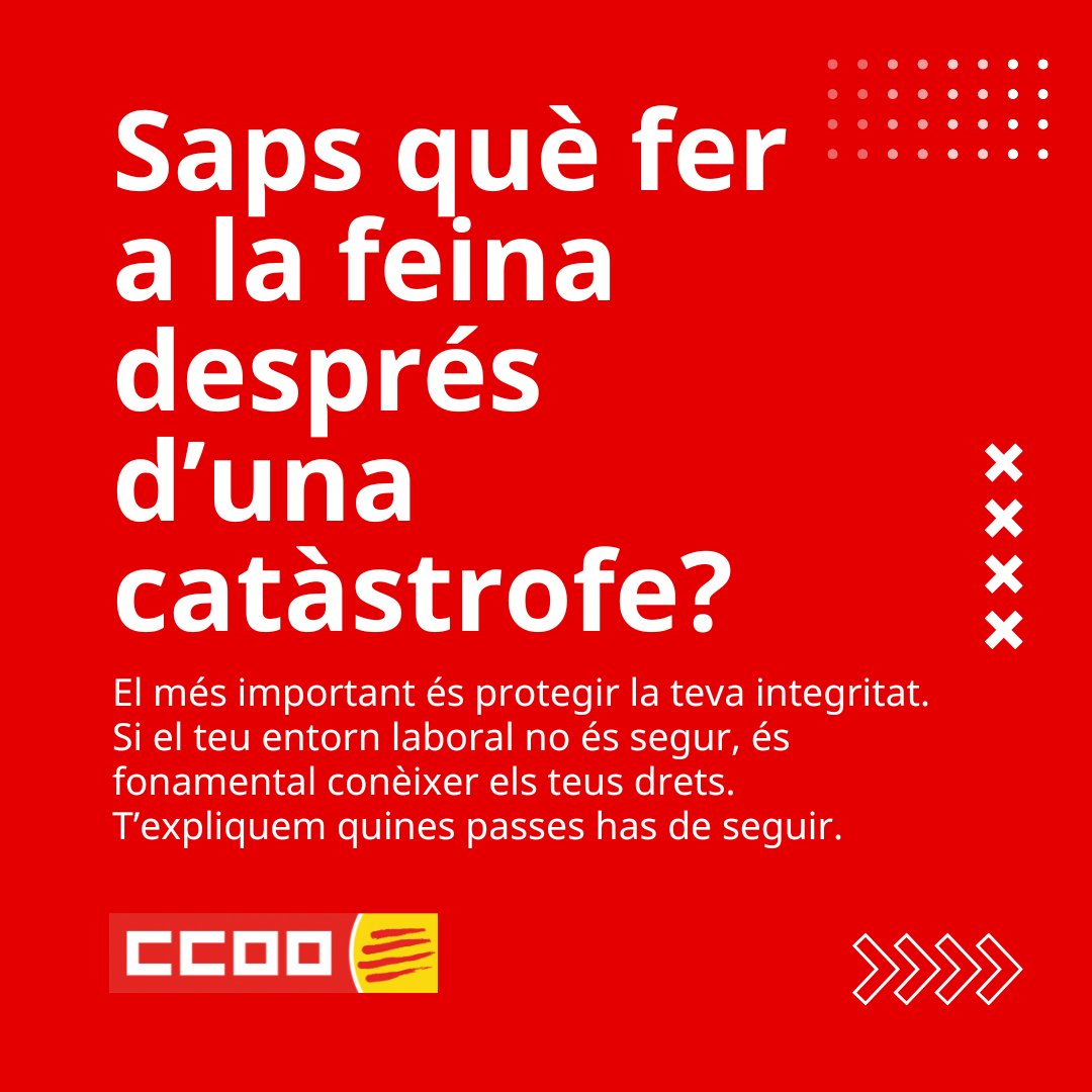 ccoocatalunya's tweet photo. Saps què fer, a la feina, en cas de temps extrem? Segueix el fil! https://t.co/VA78ouyYN0