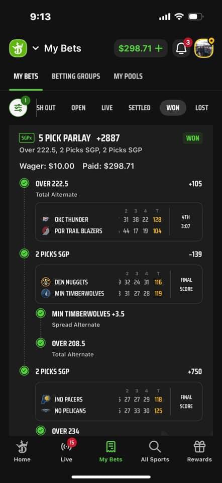 Another winning prop from the free Discord! Join the group here: 🤑🤑🤑⬇️⬇️

t.me/+pVNMwaSC9qE5Z…

#Prizepicks #nba #nfl   #fanduel #gambling  #prizepickswinning #mlb #playerprops #freeplays #DFS #GamblingTwiiter