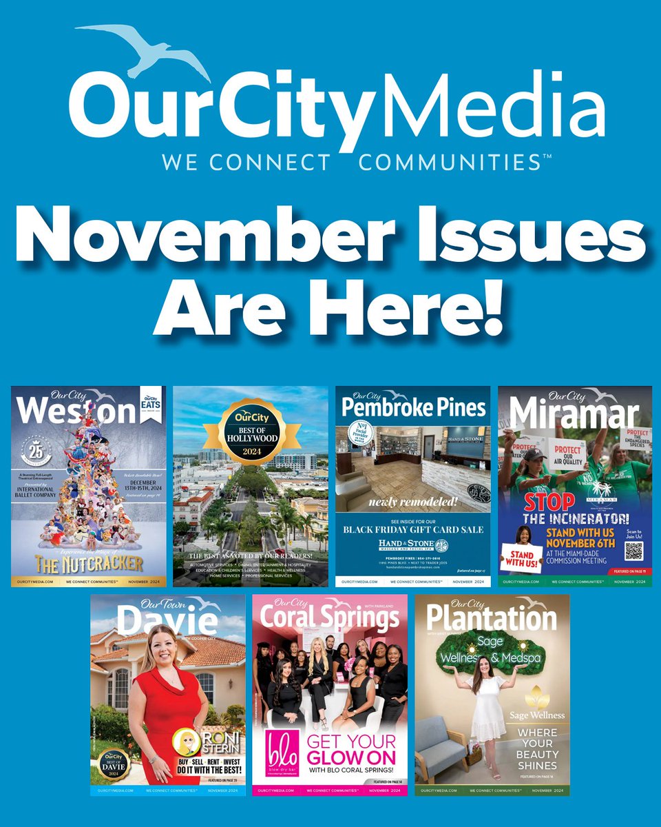OurCityMedia's tweet photo. Our City's NOVEMBER ISSUES + more! 📷
https://t.co/sKvpb5xMCJ https://t.co/OSOfaUJXUR