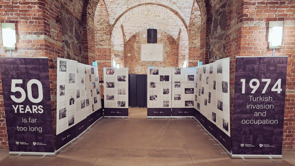 CyprusinFinland's tweet photo. It's been 50 years since the Turkish army unlawfully invaded #Cyprus. The military #occupation continues to divide the island. It's been heartwarming to see how touched many of our guests were by the 📸 exhibition we presented last week.
Like @IsmoUlvila > https://t.co/zOe0mgRpV9 https://t.co/H6fm7x4P38