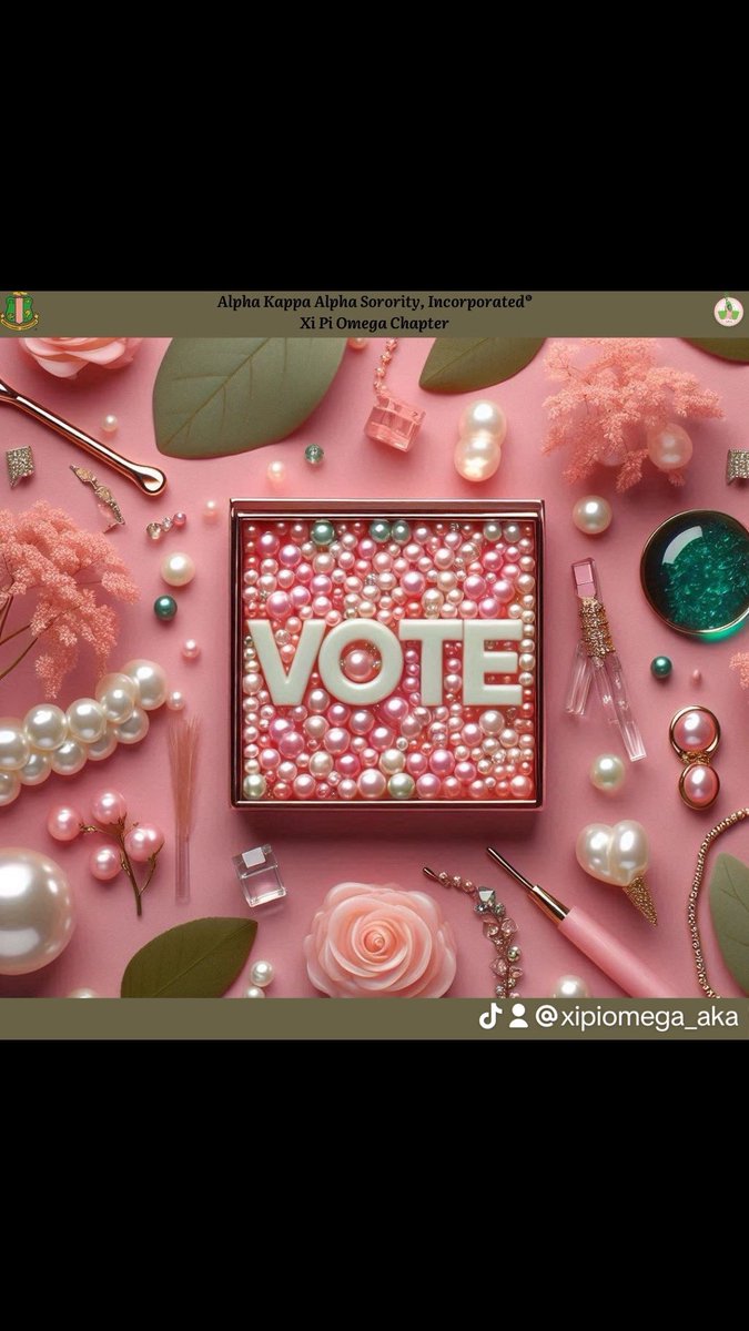 XiPiOmegaAKA's tweet photo. Palm Beach County, today is the LAST day to vote early! 🗳️ Xi Pi Omega Chapter urges you to make your voice count—voting is a serious matter. Head to any early voting location before 7 PM EST. Let’s impact our future! 💗💚 #AKA1908 #XiPiOmega #YourVoteMatters #CivicDuty #GOTV https://t.co/JEgEoX86oy