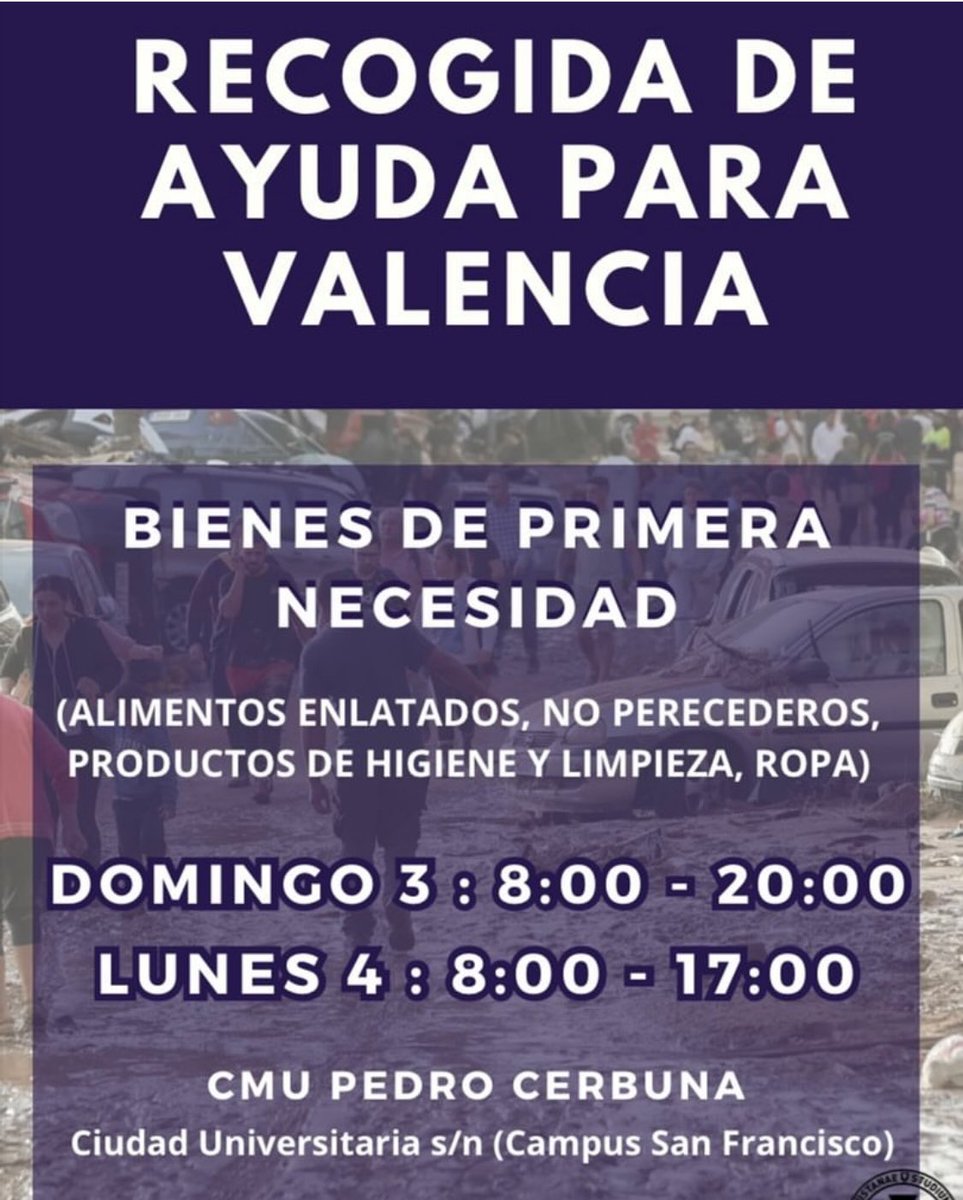 coestuz's tweet photo. @delegacionFECEM @fecem_unizar @Derecho_Unizar @jacaste_unizar @RosaBoles1 @alcala_aalcala @unizar @UniAragon @ouad_unizar También organizan una recogida los colegiales del @CMUCerbuna de 8:00 a 17:00 en el propio Colegio. https://t.co/C0W2c77UL9