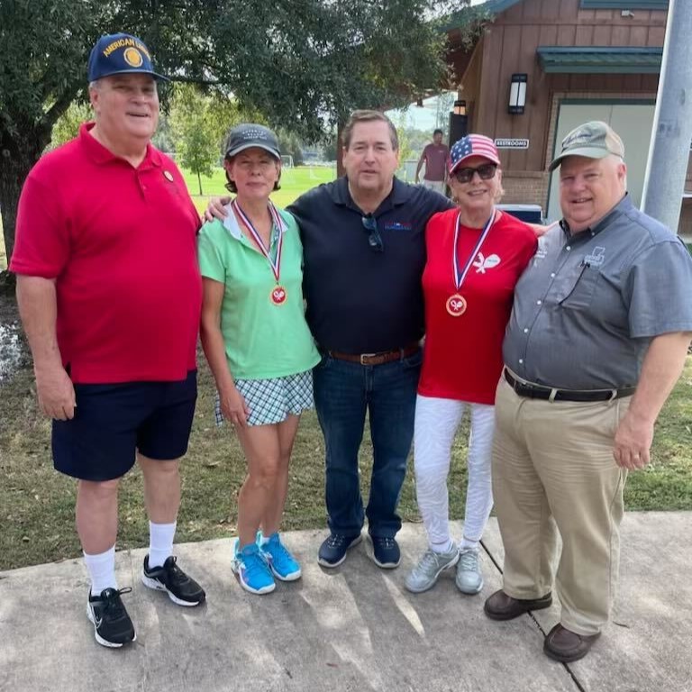 BillyNungesser's tweet photo. The RPWST Patriot Pickleball tournament on Saturday was a wonderful success! Pickleball is a unifying, fun game that anyone can play! This event supported St. Tammany's American Legion Post 16 and I was grateful to participate! https://t.co/Kz2Y1Xf9c1