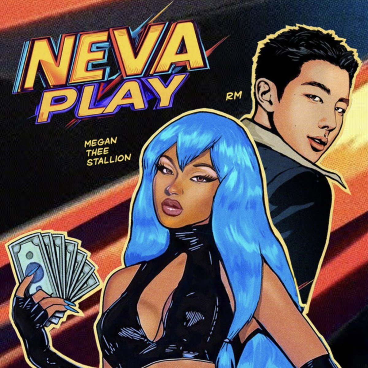 charts_k's tweet photo. "Neva Play (Megan Thee Stallion, RM of BTS)" has surpassed 100 million streams on Spotify! https://t.co/JeWBIrnPPB