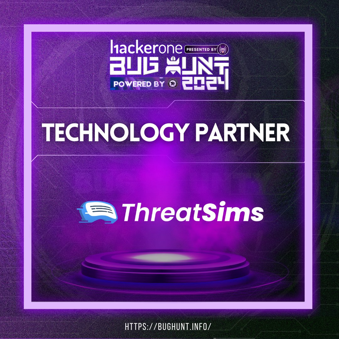 bbcbd_official's tweet photo. Let's welcome Threat Simulations as our Technology Partner for HackerOne BUG HUNT 2024 Powered By BCSI 💪
Another step forward to make it a great competition experience ✨
#hackerone #bughunt2024 #BCSI #TheHuntIsOn https://t.co/0sWDwugRuI