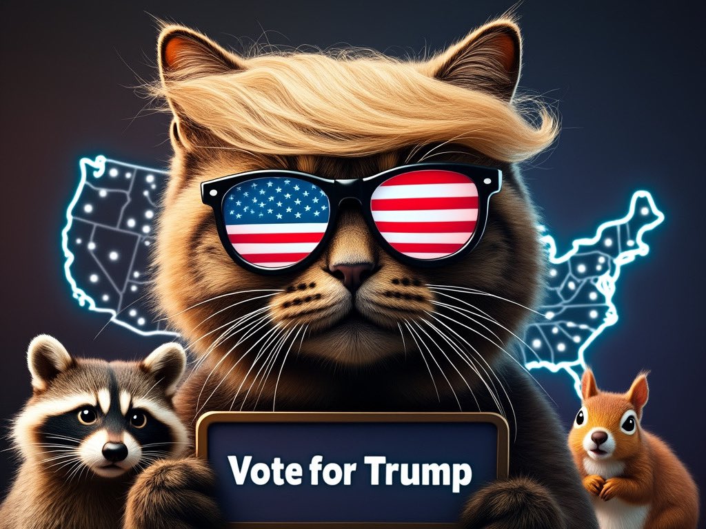 TrumpCatLeader's tweet photo. 🐾 Happy Sunday, patriots! Let’s keep the momentum strong! Drop your handles, follow, and follow back. Together, we’re making America purr-fect! 🇺🇸 #CatsForTrump #MAGA #SundayTrain #Trump2024
@akafacehots 
@ADanielHill 
@AdorableDeplor5 
@fujacky2 
@MechAG1 
@DrBond40772 
@DuquetteDave1 
@KilonovaGold 
@K4orce_77 
@MindyMM0420 
@kermitted12 
@RoysXaccount 
@TexasTweetsonX 
@freedomnd 
@MrJOHNWICK2 
@TXMegaWatts 
@MyCats_Meow 
@docmurdock 
@denise_mury 
@CatsRule2023