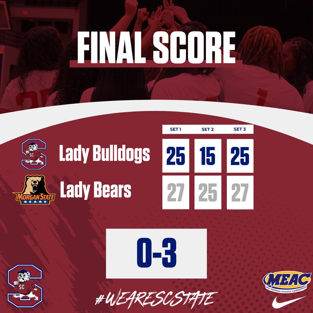𝐅𝐢𝐧𝐚𝐥. 💙❤️

#FearTheBite | #WeAreSCState | #BulldogTenacity 🐶