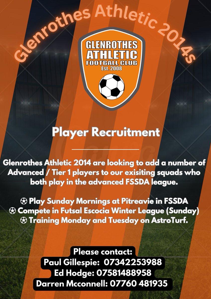 We are currently recruiting adavanced / teir 1 players to join our already competitive squad as we look to transition to 9 a side.

All details below ⬇️