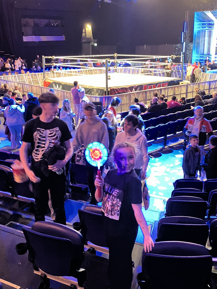 Delighted with her seats at #WWEDublin