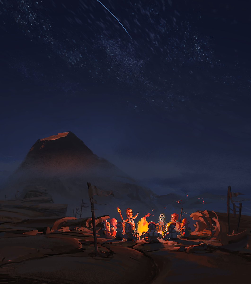 BIONICLE: Masks of Power - The Story So Far

Turaga Vakama

The last illustration I made for @masksofpower lore video. A piece that plays with the narration present in the video, serving as a closure to the animatic 
Animated by <a href="/CstillsI/">iconicstills</a> .

#Bionicle #illustration #conceptart