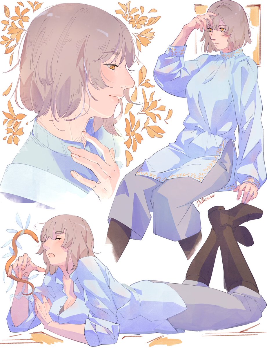 delicourseart's tweet image. falin doodles🌼#dungeonmeshi