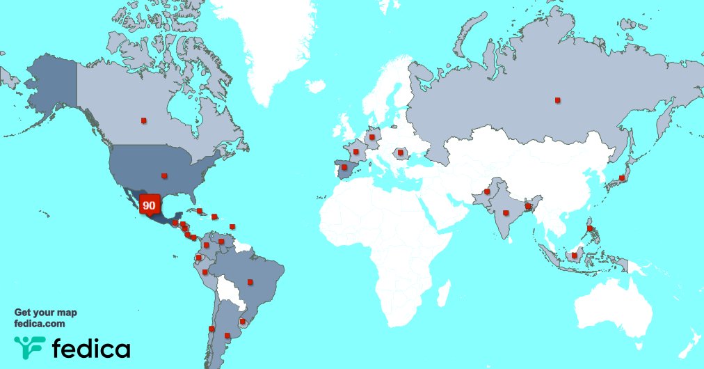 Tengo 1 nuevos seguidores, desde México 🇲🇽 durante la última semana fedica.com/!reporteveracr…