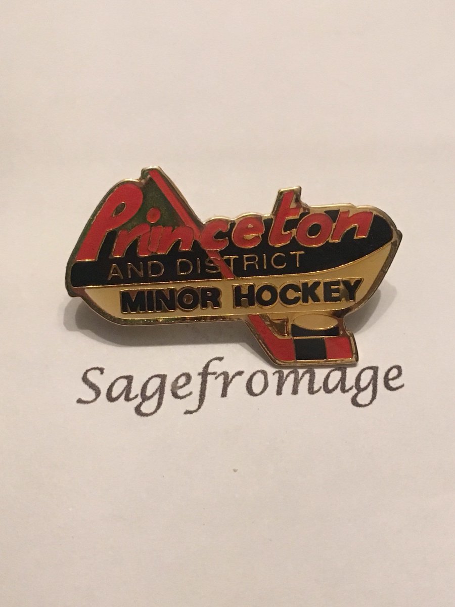 arlissbryant's tweet image. Princeton minor hockey pin push back pin tuppu.net/6b63b8d9 #sagefromage #Etsy #FlagPin