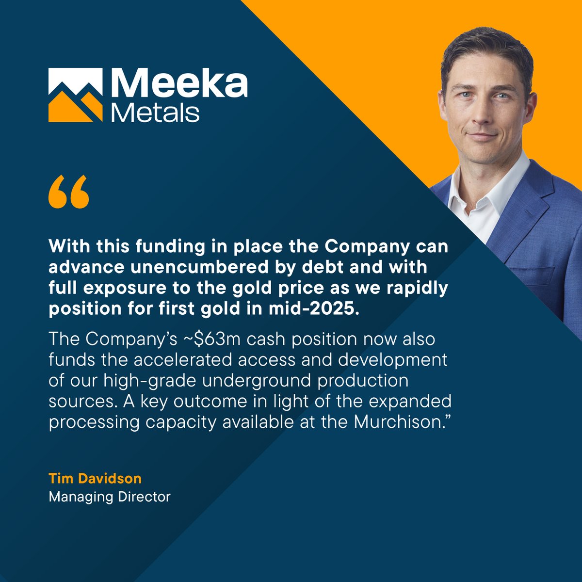 ASXNews $MEK.AX is pleased to announce it has received firm commitments for  a two tranche Placement of $35M. The expanded Murchison #Gold Project is  fully funded with proforma $63M cash, zero debt