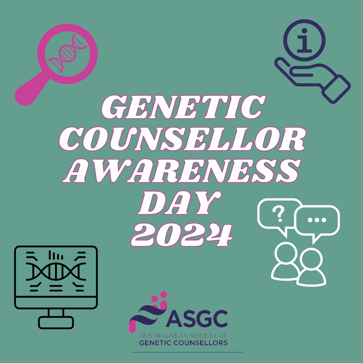 🧬 This Genetic Counsellor Awareness Day, we celebrate and acknowledge the dedication and compassion of genetic counsellors across Australasia. Thank you for your invaluable support! #ThankYouGCs #GCAwarenessDay #ANZGeneticCounsellors