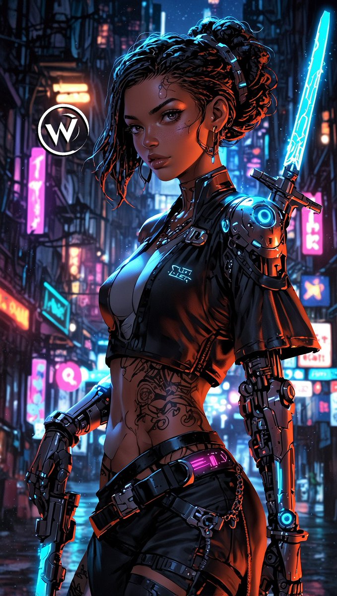 wastler_ai's tweet photo. Cyberpunk Guardian of the Neon Streets 🌆⚡
In a world of electric dreams and dark alleys, she stands as the sentinel of the neon-soaked underworld. 🌐💫
#wastler #wastlerai #wastlersimaginarium #redquill #ai #aiart #FuturisticArt #DigitalArt #futuristic
#Cyberpunk https://t.co/US3ingvUrh
