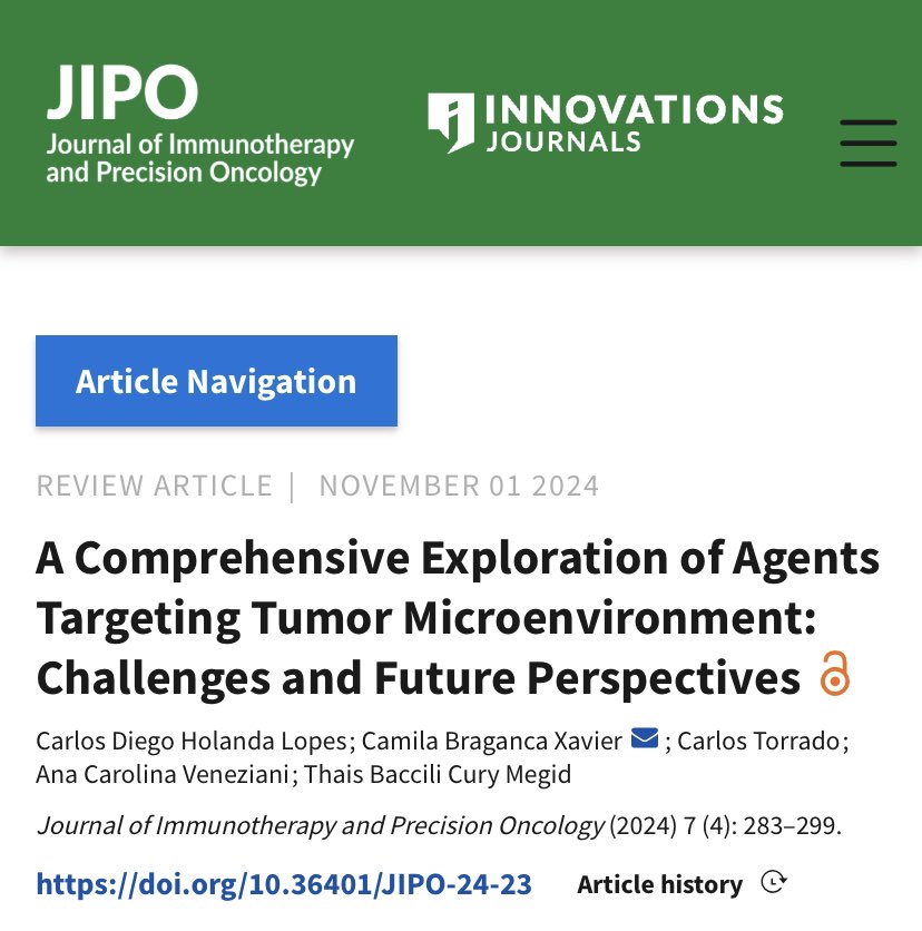 CamilaBragancaX's tweet photo. Happy to share our review on the complexity of the TME and perspectives on targeting approaches 🎯 Thank you for the strong team work @JIPOEditors @ANaingMD, @MDAndersonNews @CarlosTorradoMD &amp; @pmcancercentre @cdiegoholanda @anacveneziani @MegidThais | https://t.co/7rTP4OiOsV https://t.co/BQjNKc9rnp