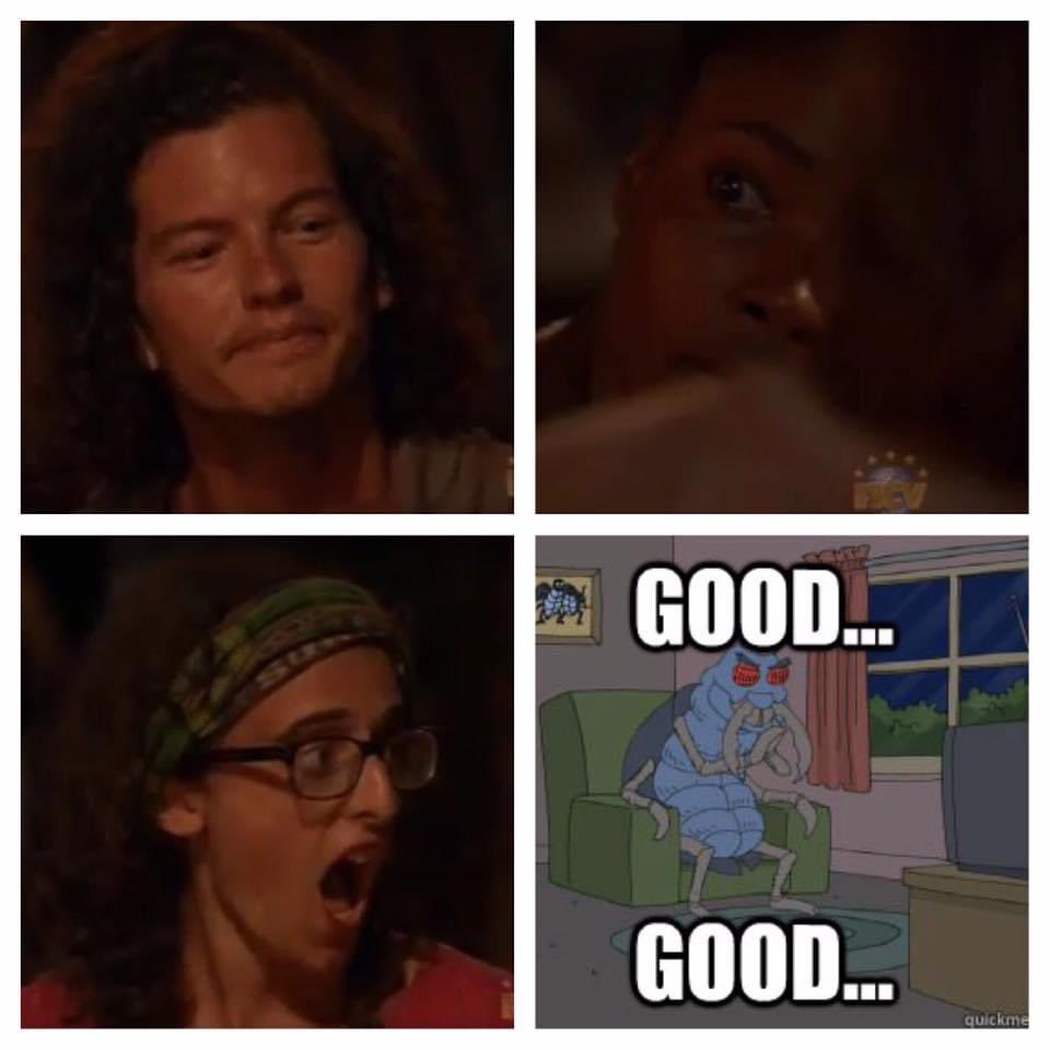 Serry01's tweet photo. Throwback to one of the funniest blindsides ever on this day, 8 years ago #Survivor https://t.co/TF94y6yxed