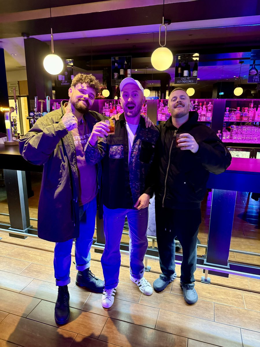 Out with the lads 💜