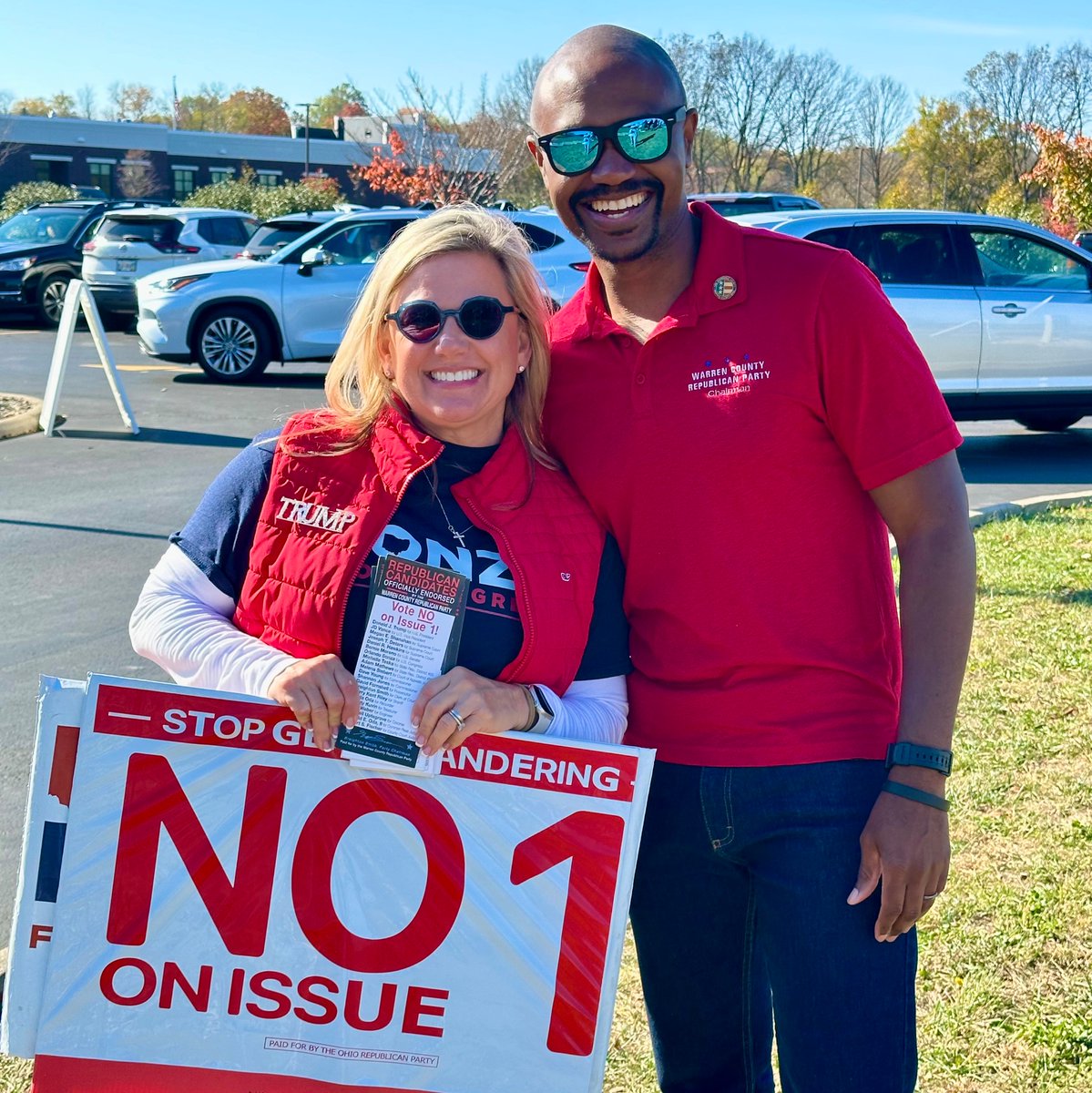 GOPWarrenCounty's tweet photo. Early Voting in Warren County has been great, BUT we are NOT DONE! In 48 hours the polls will close on Election Day Tuesday!
VOTE President Trump!
VOTE your ENTIRE Republican slate!
VOTE NO on Issue 1!
#MAGA
#WarrenCountyOhio
#WarrenCoGOP
#Republican
#Trump
#Election2024🇺🇸 https://t.co/FSDoUvXg55