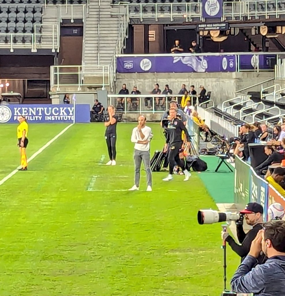 MetroLouUltras's tweet photo. Finally made it to a Racing Louisville match, here to see Landon Donovan lol https://t.co/ONEqNDX1yM