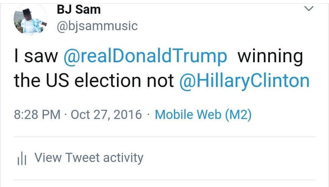 BJ Sam tweet media