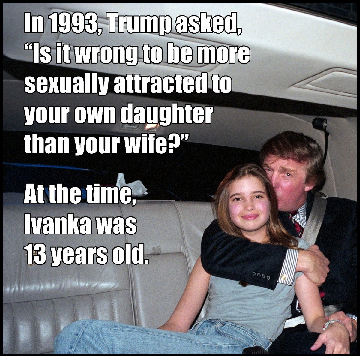 McDogger65's tweet photo. @BeyondZenny @donwinslow Either you don't have daughters, or you don't care if they're raped. https://t.co/TaqBbOEl1s