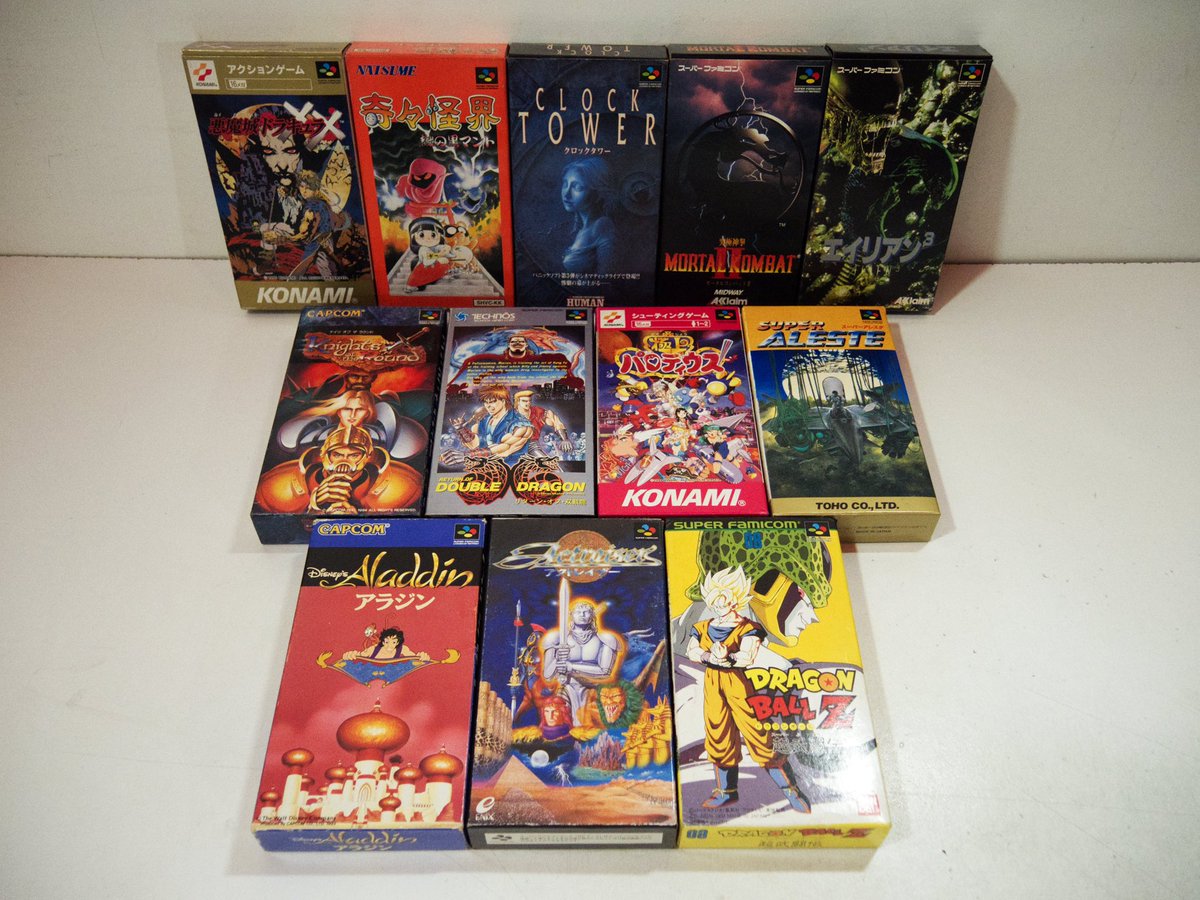 La Super Famicom est l’une des consoles qui propose le plus large choix de jeux et de licences.
Quels sont les titres qui vous ont fait acheter ou racheter la console de Nintendo?

Disponible sur ebay.fr/str/gamethemall

#gamethemall #Nintendo #gaming