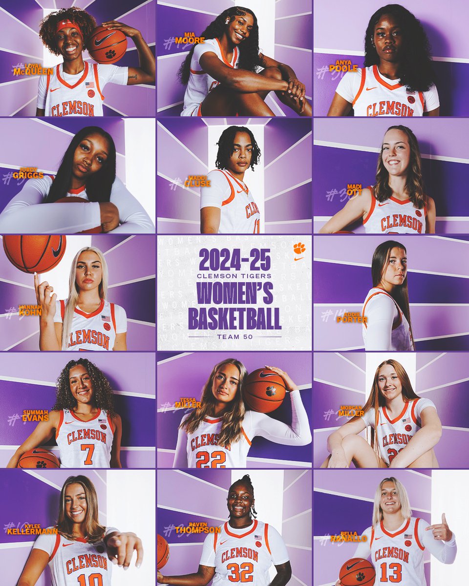 ClemsonWBB's tweet photo. #Team50 https://t.co/FTCyfgE1D5