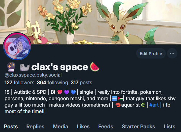 Clax_Space's tweet photo. i heard something stupid got implemented over here so i am once again reminding oomfs to plz plz plz go follow me on the actually good site !! ik most of u have but still... 🦋 https://t.co/RUhA3e8vkT