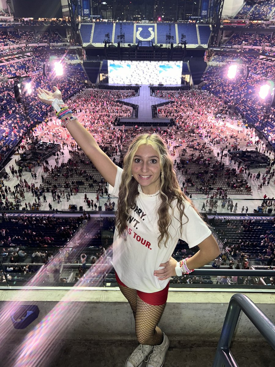 Chels243's tweet photo. @taylornation13 @taylorswift13 you have one excited girl ready to see you who was surprised with tickets JUST this morning! Can’t wait! Section 527 row 2! https://t.co/naNKT5bvBK