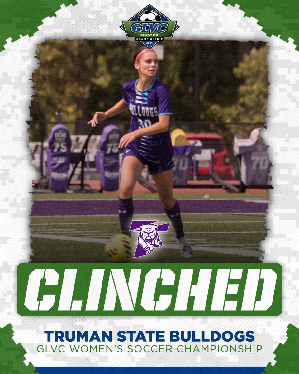 🏆⚽️ 𝐒𝐏𝐎𝐓 𝐂𝐋𝐈𝐍𝐂𝐇𝐄𝐃 🔒

Truman State nabbed the last spot in the #GLVCwsoc Championship earlier today!

#GLVCchamps