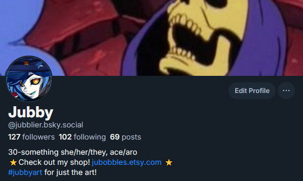 Jubblier's tweet photo. A reminder that I am no longer posting art here, but there's a big ol' art party over at the Blue Place! I'm posting art almost every day!!!! https://t.co/tuAxBU5caa