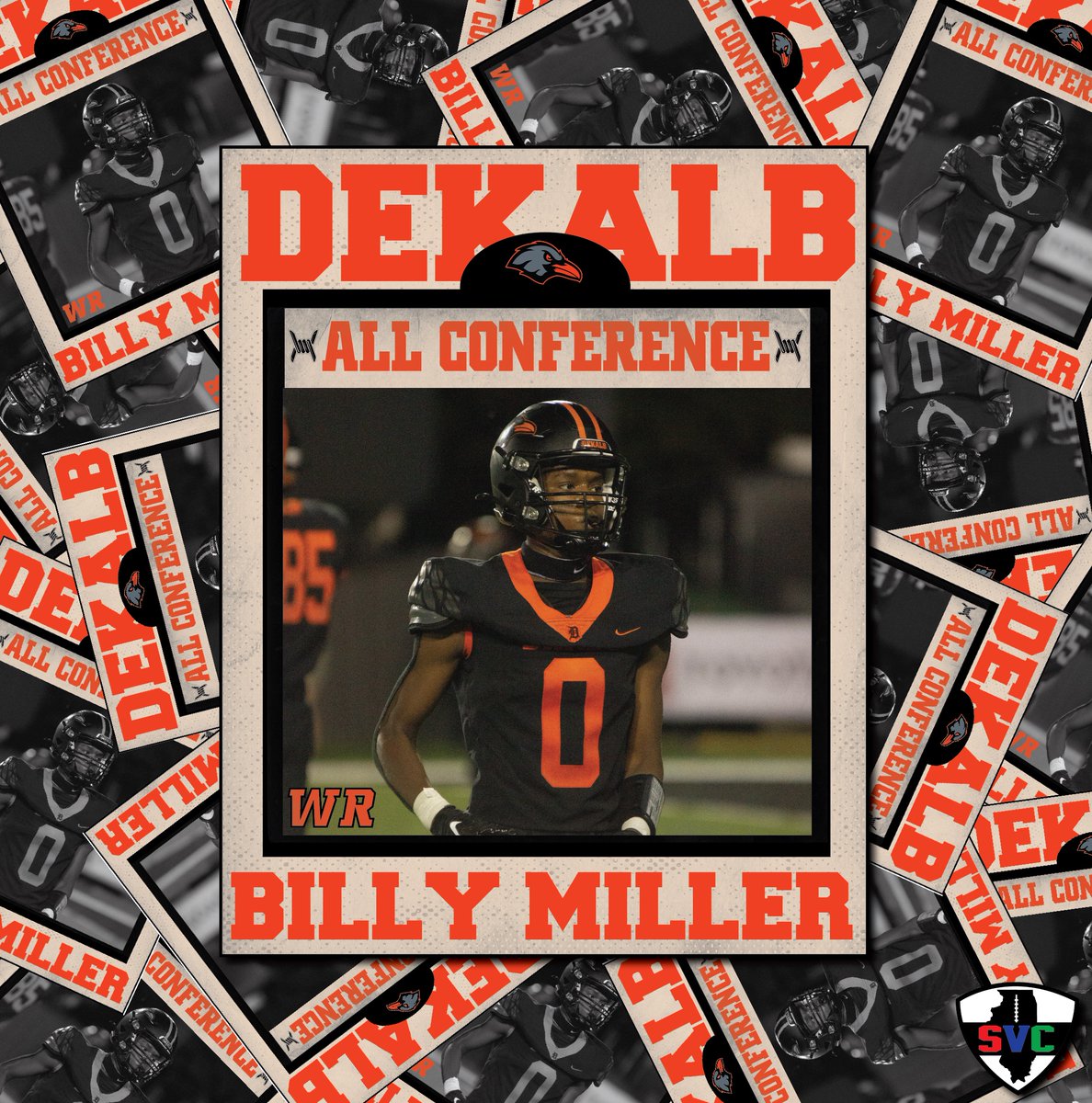 Extra Extra! Read All About it! 🗞️ Owen Sisson, Justin O'Neal, Davon Grant, &amp; Billy Miller have earned All Conference for the Southwest Vally Conference! 🏈 🟧 ⬛