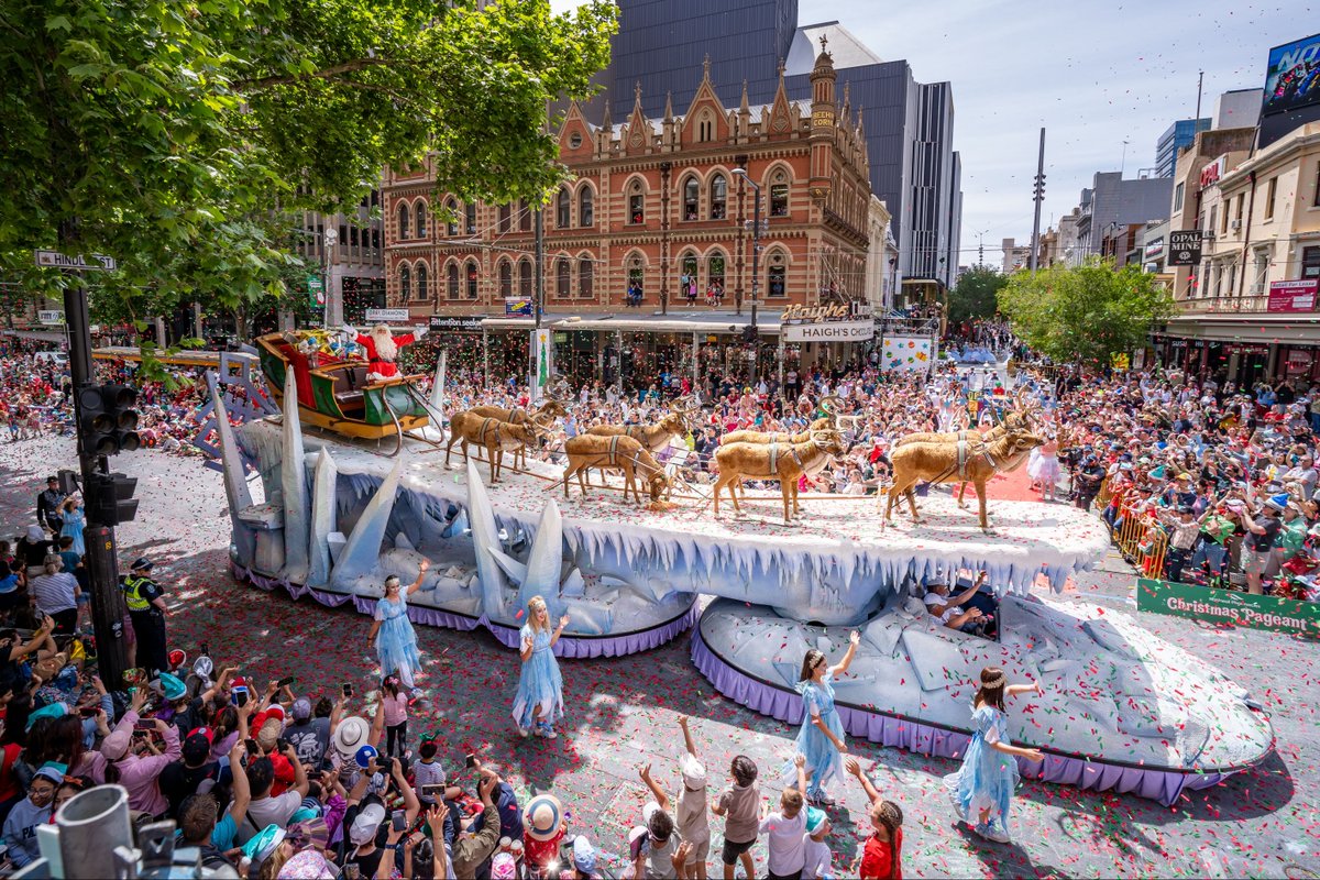 Events South Australia (@eventssa) on Twitter photo It's official, the Christmas season has arrived in #SouthAustralia ✨ Over 325,000 people lined the streets of Adelaide to make this year's <a href="/np_pageant/">National Pharmacies Christmas Pageant 🎅</a> one to remember.
#EventsSouthAustralia It's official, the Christmas season has arrived in #SouthAustralia ✨ Over 325,000 people lined the streets of Adelaide to make this year's <a href="/np_pageant/">National Pharmacies Christmas Pageant 🎅</a> one to remember.
#EventsSouthAustralia