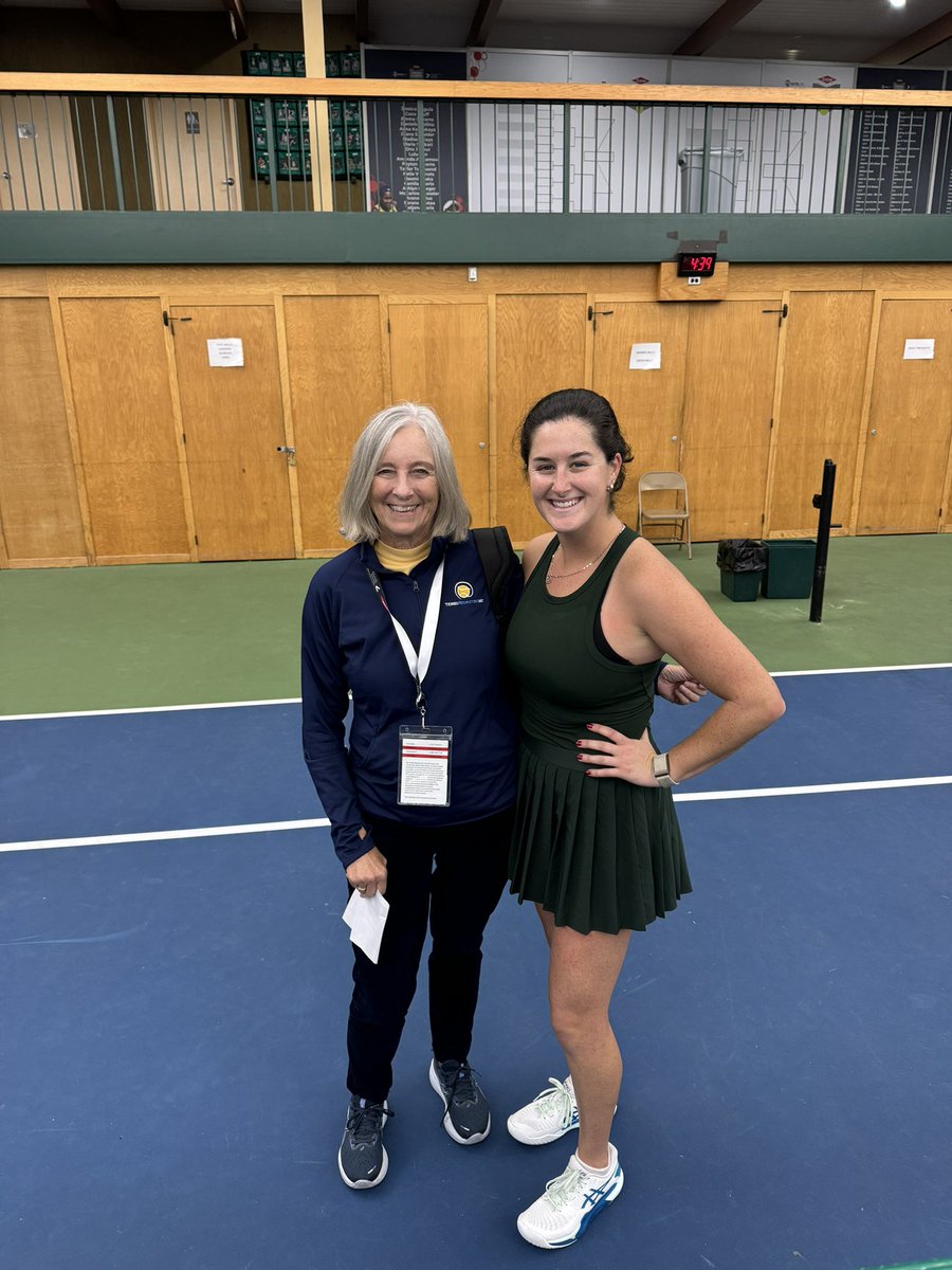 A honor to get a picture with the legendary  <a href="/zootennis/">Colette Lewis</a> . Fun to catch up and also reminisce on the junior days! Would love to see the first ever column that Colette wrote about me. Probably around 17 years ago 😳