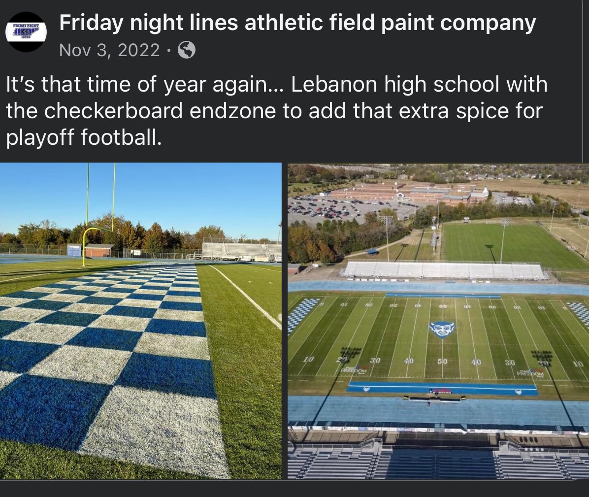 Attention all <a href="/tssaafootball/">TSSAA Football</a>  playoff teams! Want your field to look  like this for your playoff game? Message us today and let’s get you ready for round 1