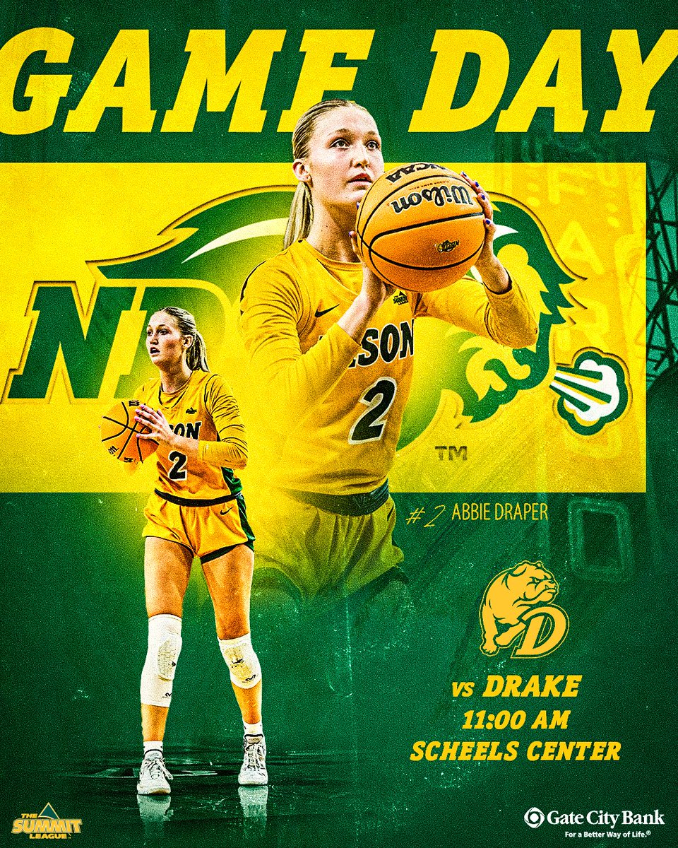 NDSUwbb's tweet photo. We are so back! Game 1 at the SHAC!

🆚: Drake
⏰: 11:00 AM CT
📍: Fargo, ND
🏟️: Scheels Center/SHAC
🎟️: $5 Tickets! https://t.co/rEulOo7qx2
📺: https://t.co/5qjOnYOWIH
🎙️: https://t.co/0F2V131fu0
📈: https://t.co/EcfqXfqP7Y https://t.co/fhqX6WTTuS