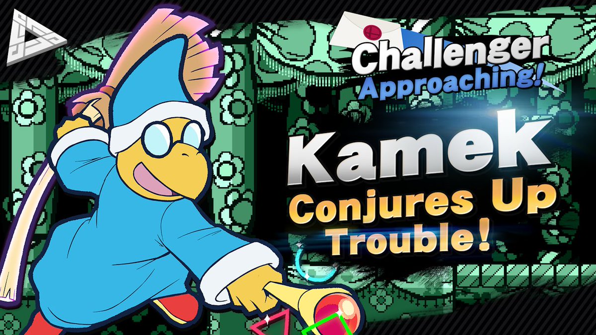 WARNING - CHALLENGER APPROACHING

A villainous wizard slotting in as a Mario OR Yoshi character, with rising popularity, and more moveset potential than you can shake a broom at!  But how could Kamek work as a fighter in Smash Bros.?

See for yourself, live on Youtube now!
