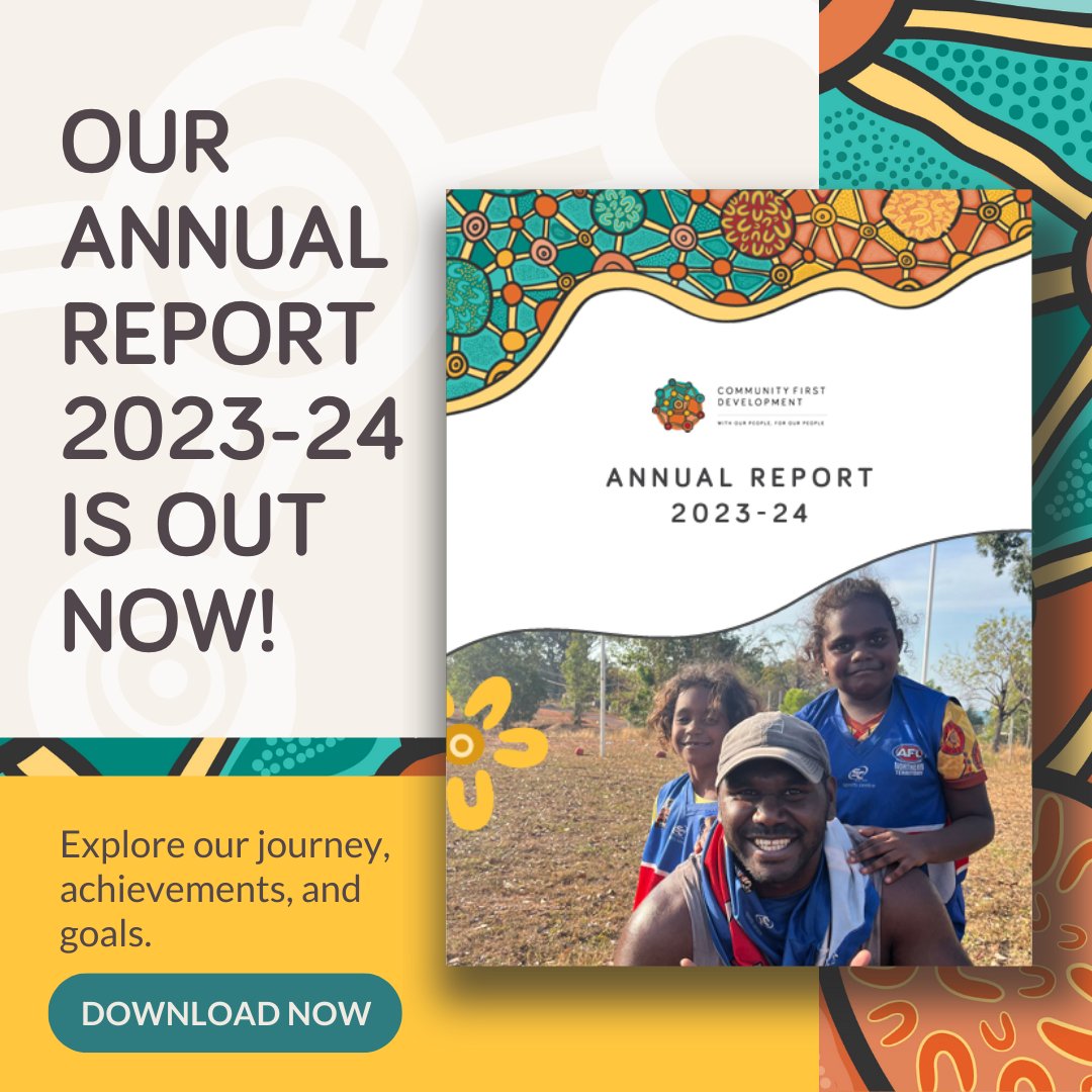 📢 Our annual report is here! Excited to share our achievements, community projects, and collaborations. 💪🏽✨ Want to dive deeper? 📊 Download your copy today! 👉 communityfirstdevelopment.org.au/annual-report-… #AnnualReport #CommunityImpact #DownloadNow #StrongerTogether