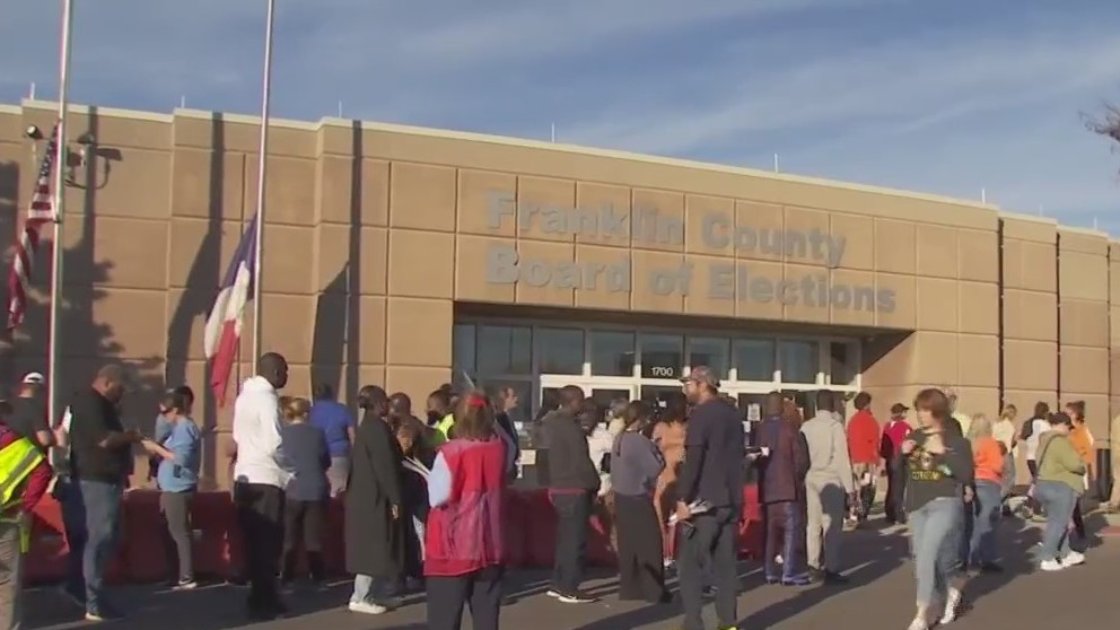 While final numbers aren't yet available, the last day of early voting in Franklin County saw record turnout, so much so that polls were still open more than 90 minutes after their 5 p.m. closing time. nbc4i.co/40rgwyY