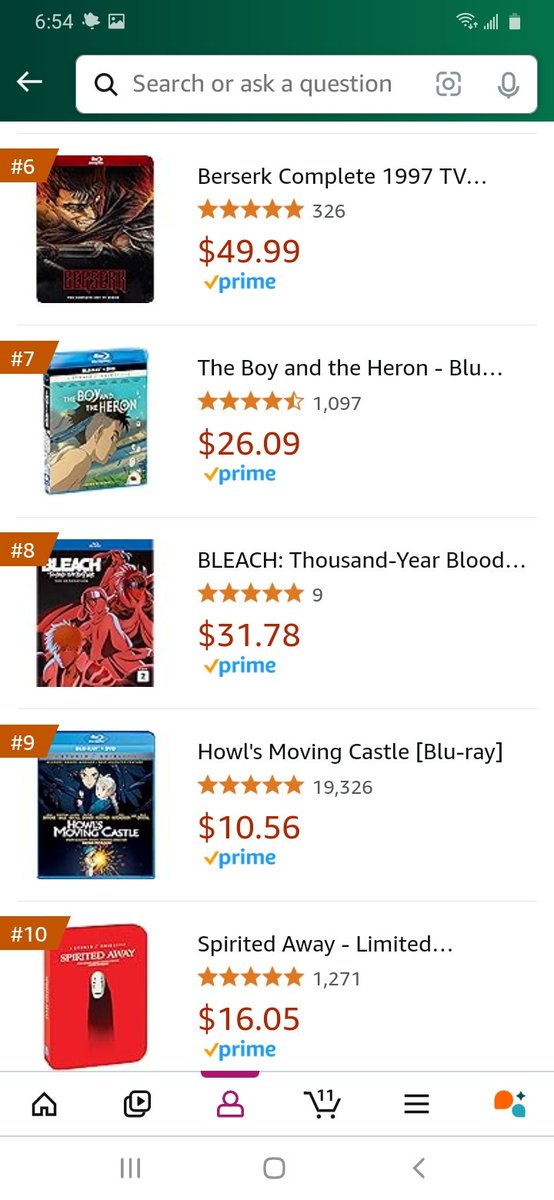 SmarttGuy92's tweet photo. Bleach cour 2 Blu ray standard edition is 8th on Amazon best sellers for anime movies & TV and the deluxe edition is 16th! And its also #1 & #2 for new releases!🥳🥳🥳👏🏿👏🏿👏🏿👏🏿👏🏿🔥🔥🔥🔥🔥🔥🔥🔥 #SupportBleach always! 🤞🏿 #BLEACH_anime #BLEACH #Bleachthousandyearbloodwar https://t.co/XuHip4hwQX