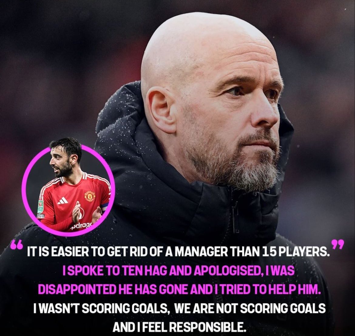 karl_smith85's tweet photo. Bruno is the Manchester United captain, he is a Man United Captain. 
Since the day he first put on the Red shirt in the English Premier League tell me a midfielder with more goal involvements. https://t.co/dHx0kXwrYX