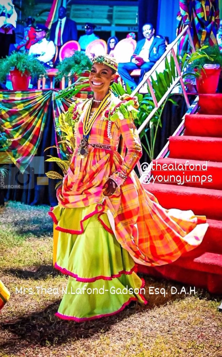 Today our gold medalist received the National Award of Honor; the highest award in Dominica for her achievements in securing the island’s first Olympic medal. 
She is now Mrs. Thea Lafond-Gadson Esq D.A.H. 🥇
We are extremely proud of Thea and wish her the very best. 🇩🇲🥇🇩🇲🥇🇩🇲